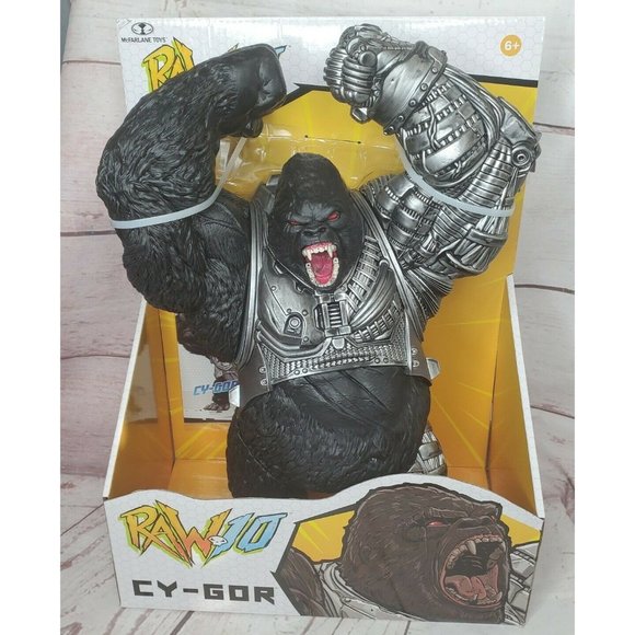 Mcfarlane Raw10 Cy-gor Cybernetic Silverback Gorilla Figure Raw 10 Cygor - Picture 1 of 12
